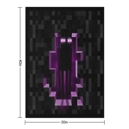 Enderman Minecrafter Enderdragon Throw Blanket