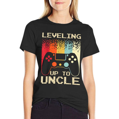 Best New Uncle For Men Boys Soon To Be Uncle Nephew Gamer T-Shirt
