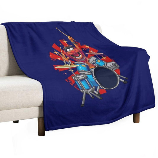 ANIMAL DRUMMER THE MUPPETS SHOW Throw Blanket