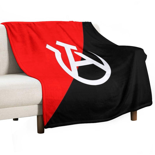 Anarcho-communist Flag Throw Blanket