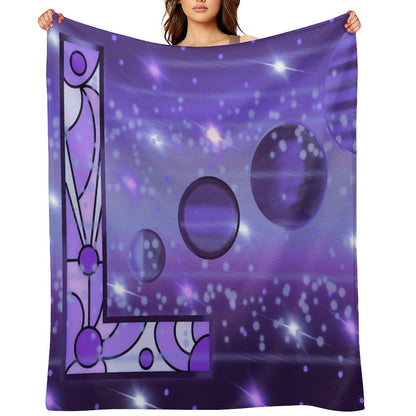 L Blank Throw Blanket