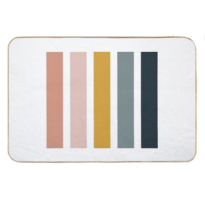 Mid-Century Modern  Neutral Terracotta Colors Bath Mat
