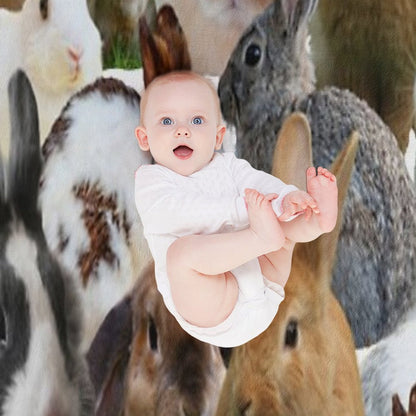 Cute Rabbitsbunnies Throw Blanket