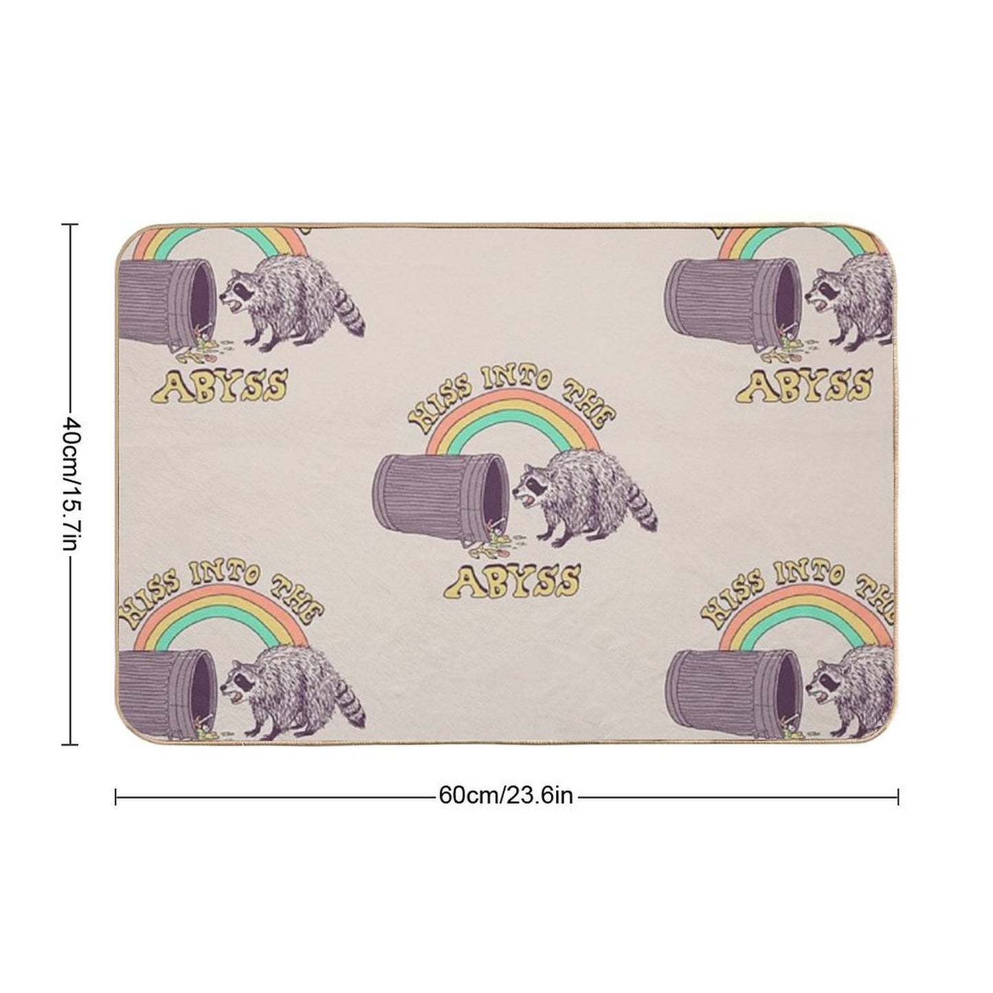 Hiss Into The Abyss  Easy To Clean Bath Mat
