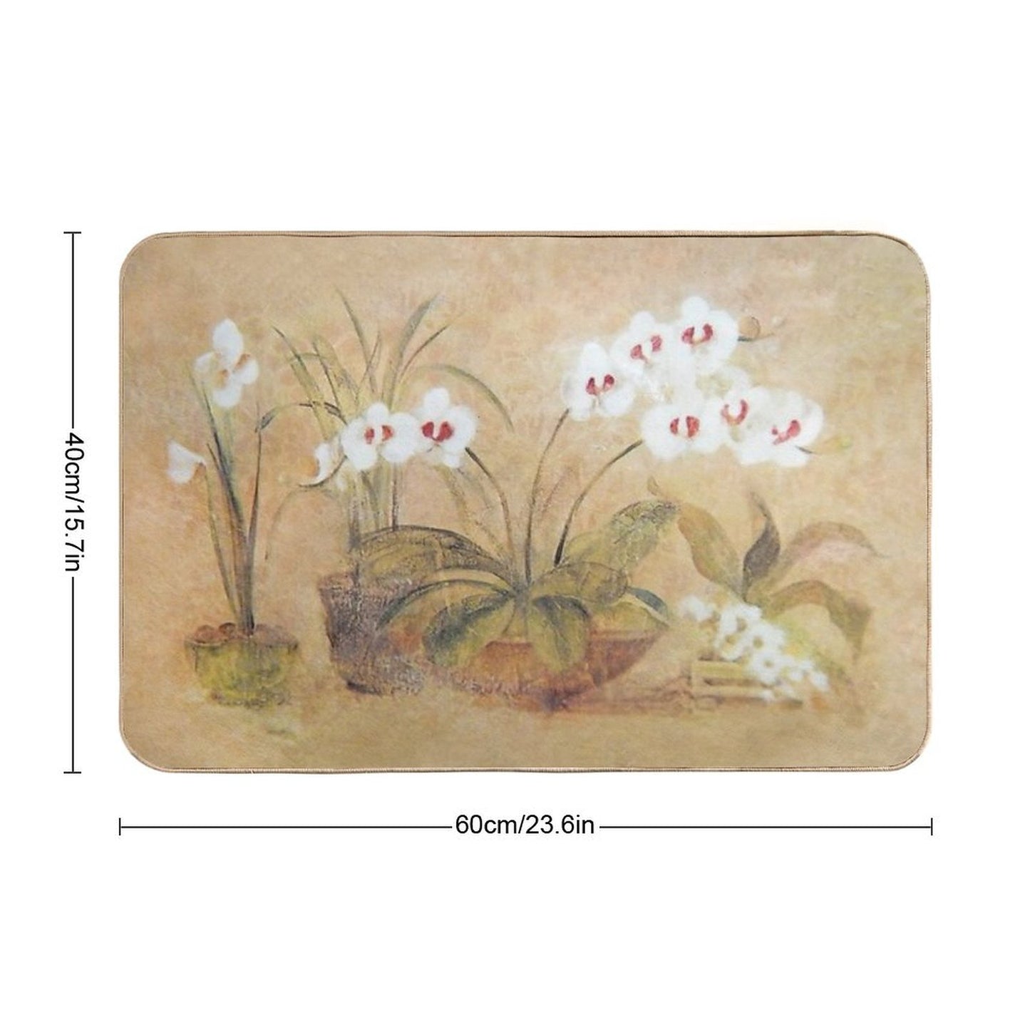 Vintage Orchid Collection Bath Mat