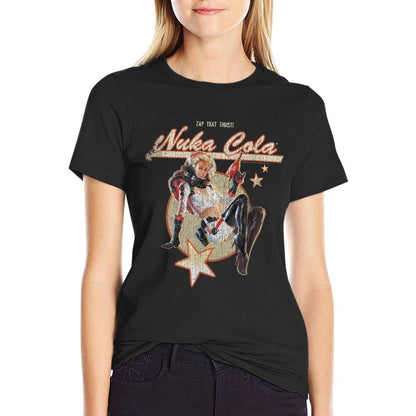 Fallout Video Game Retro Nuka Cola Ad  Graphic-printed T-Shirt