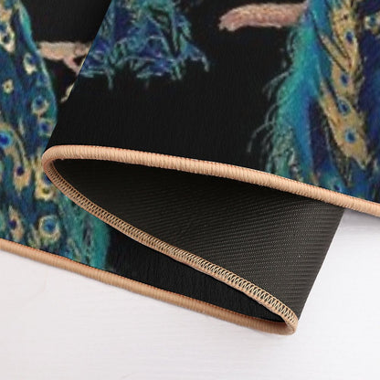 Vintage Peacock Bath Mat