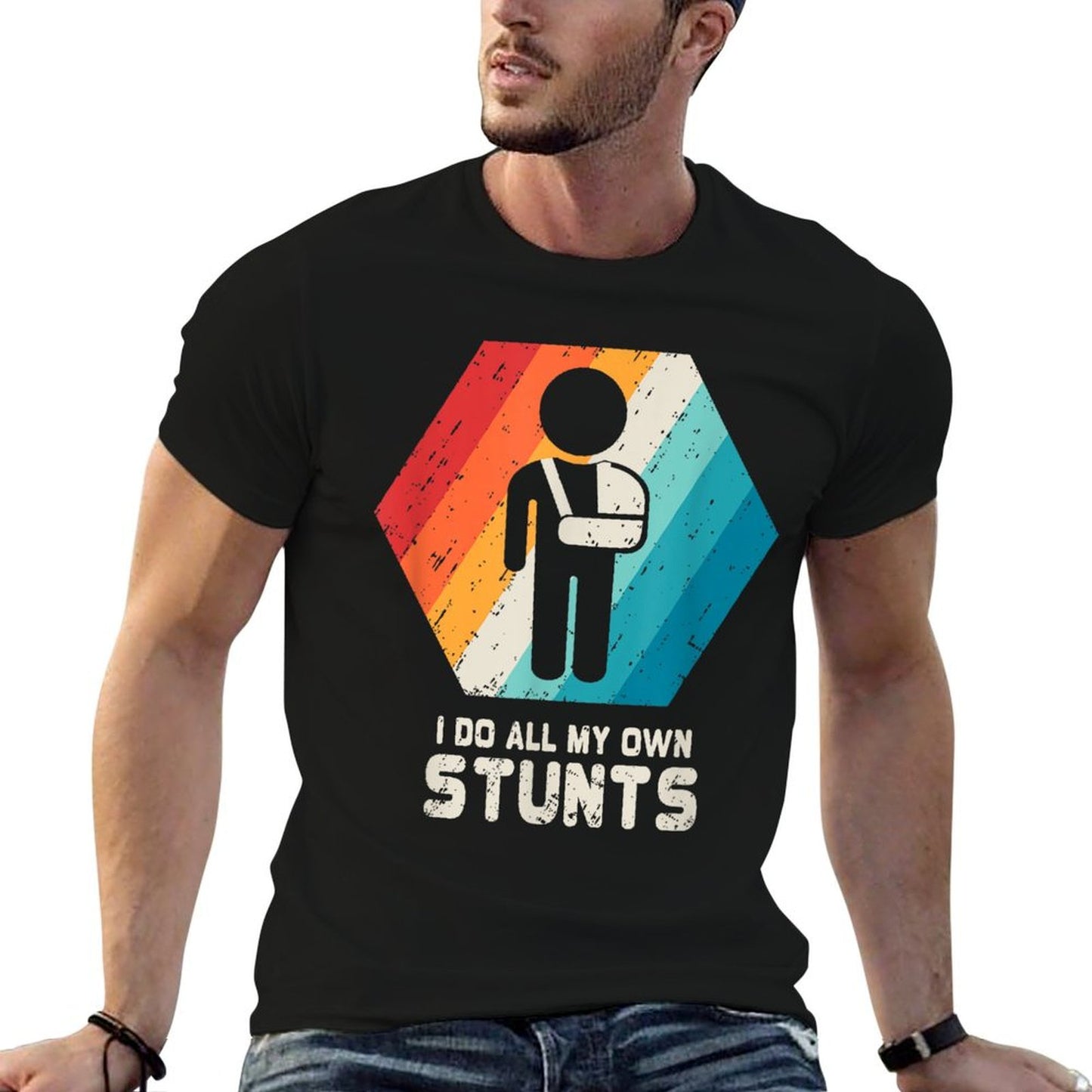 Shoulder Surgery Shirt Get Well Broken Arm Sling Funny Gift T-Shirt