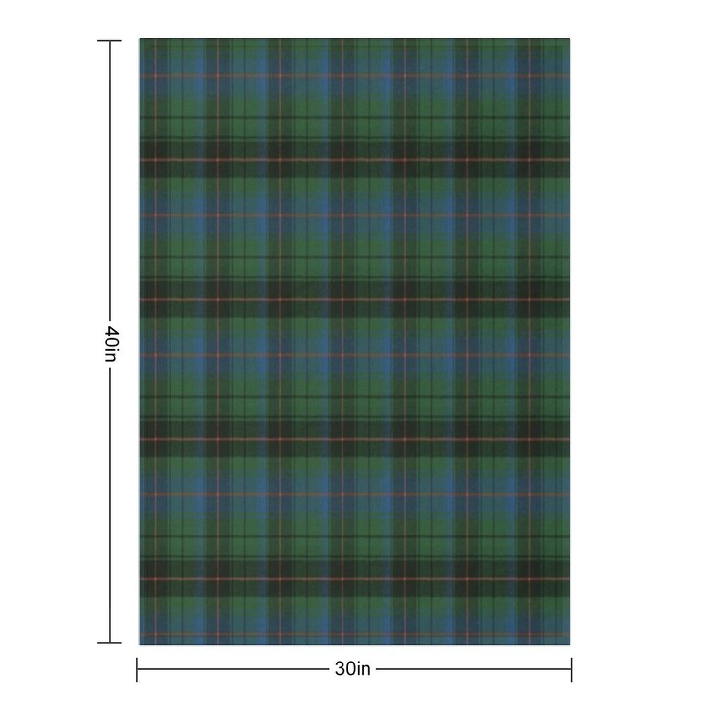 Davidson Clan Ancient Tartan Throw Blanket
