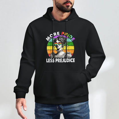 More Pride Less Prejudice Pride Month LGBTQ Gay Lesbian Moisture-Wicking Hoodie