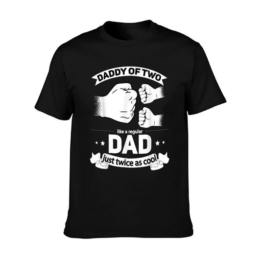 Dad Squared Fathers Day Dad of Two Cool Daddy of 2 T-Shirt