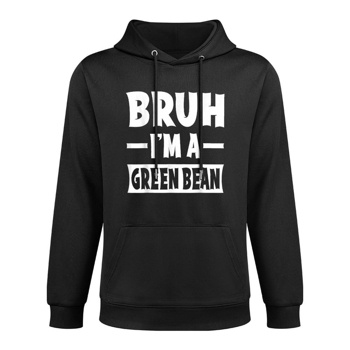Bruh Im A Green Bean Funny Lazy Halloween Costume Party Casual Wear Hoodie