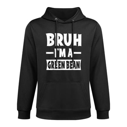 Bruh Im A Green Bean Funny Lazy Halloween Costume Party Casual Wear Hoodie