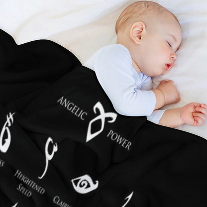 Runes Map Throw Blanket