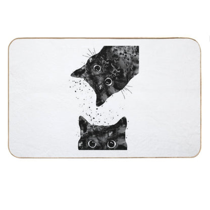 Peeking Cat Bath Mat