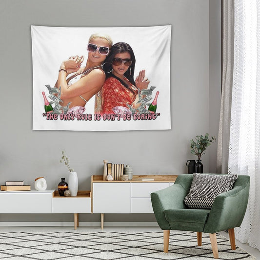 Paris Hilton & Kim Kardashian - Don't Be Boring Tapestry