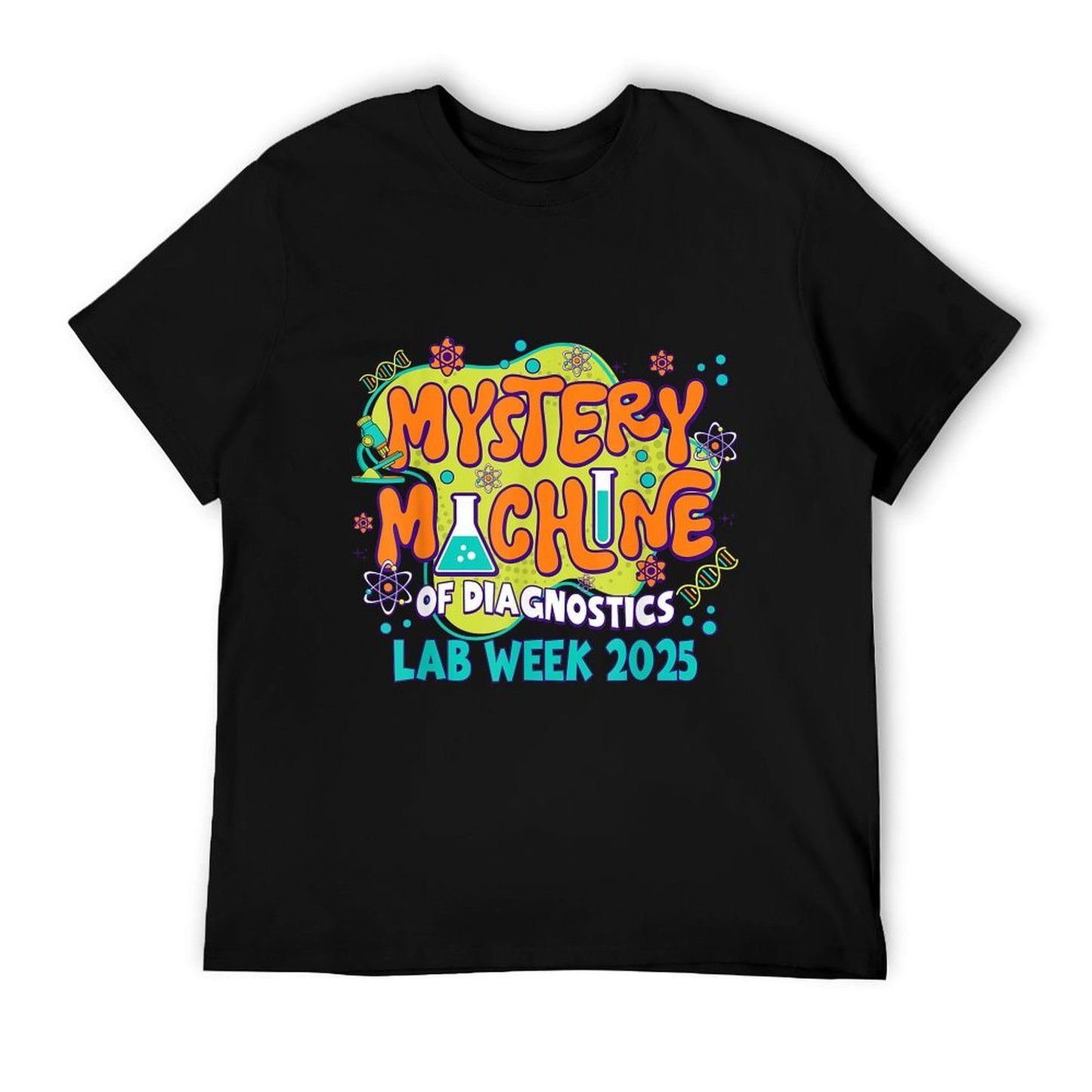 Mystery Machine of Diagnostics Lab Week 2025 Med Lab Tech T-Shirt
