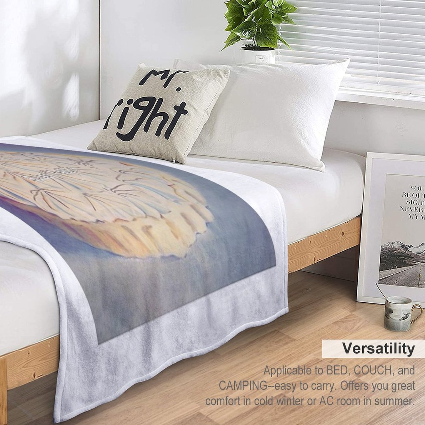 Lemon Meringue Dream Throw Blanket