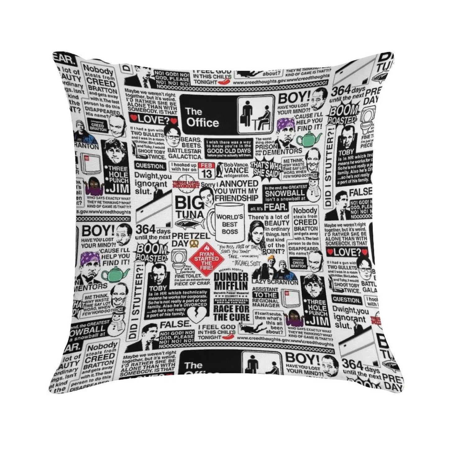 Wise Words From The Office - The Office Quotes (Variant) Soft Style Accent Throw Pillow