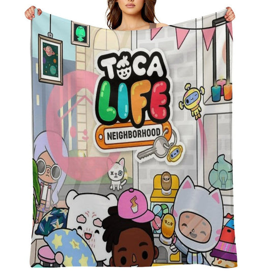 Toca Boca Life Throw Blanket