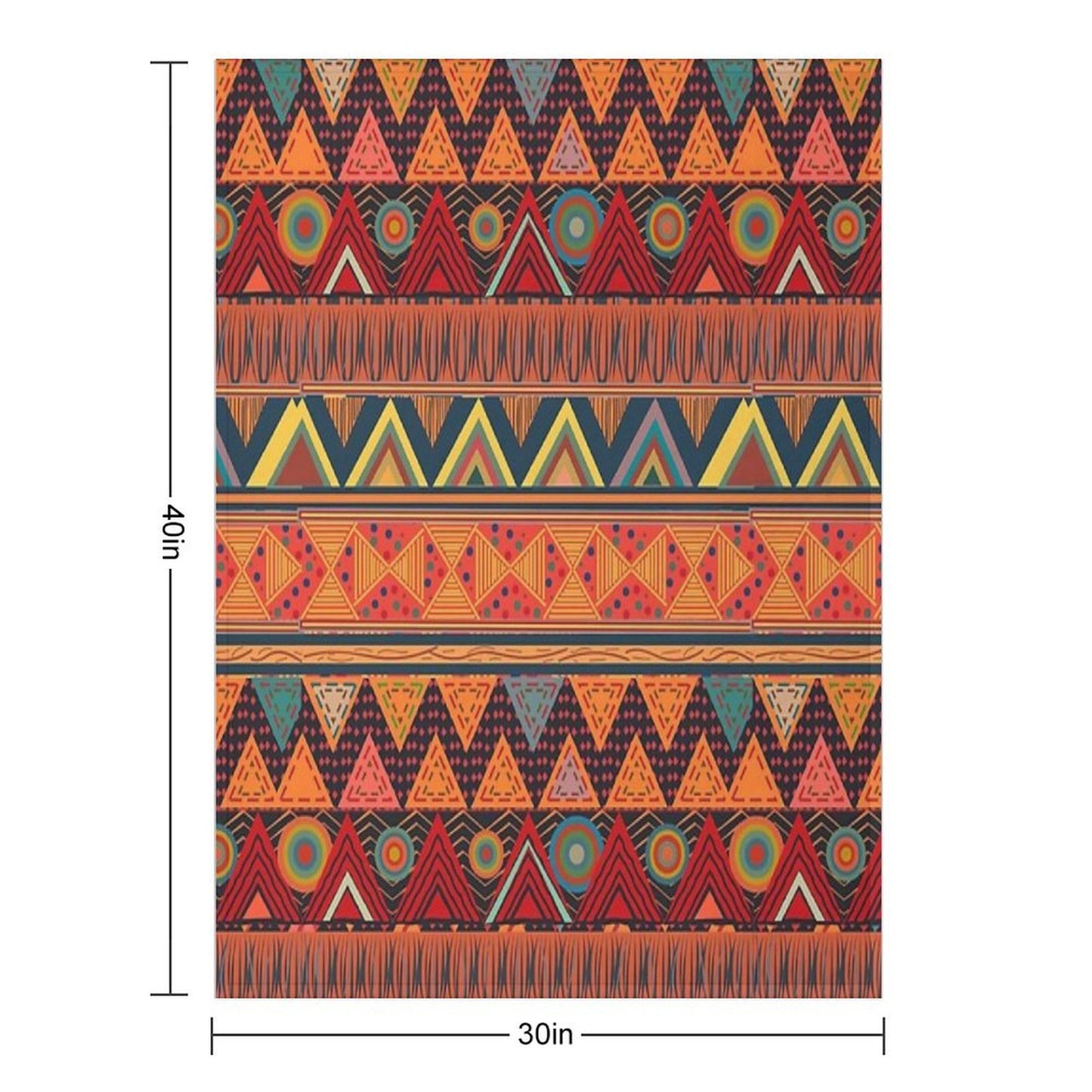 Tribal Ethnic (earth Colors) Throw Blanket