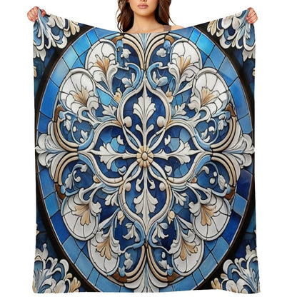 Portuguese Azulejos, Portugal, Lisbon, Beautiful Throw Blanket