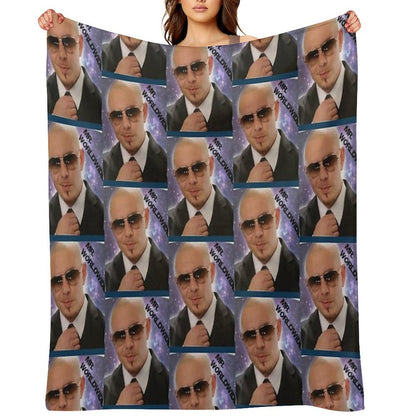 Mr Worldwide Throw Blanket