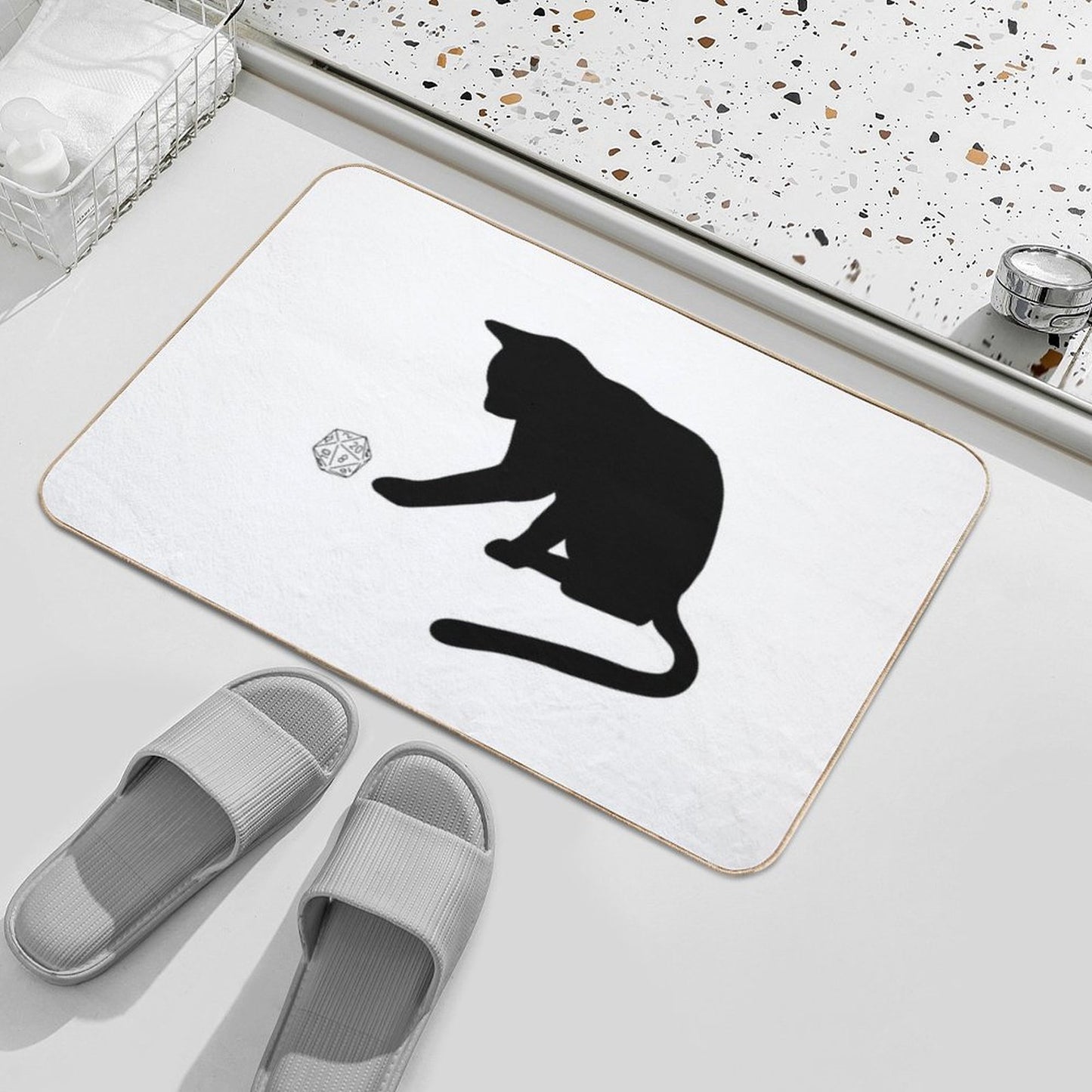D20 Cat Bath Mat