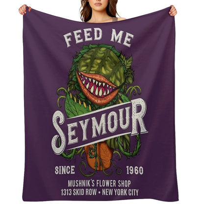 Feed Me Seymour Throw Blanket