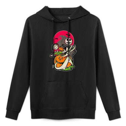 Disney 100 Nightmare Before Christmas Halloween Jack  Sally Moisture-Wicking Hoodie