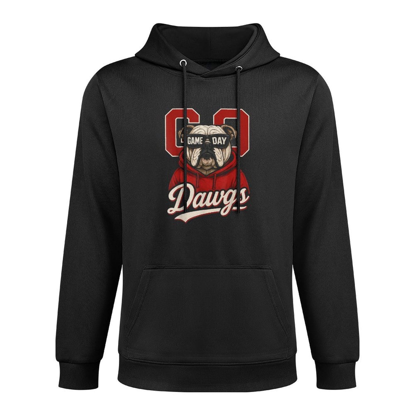 Bulldogs Graphic Go Dawg Men Women Kid Boy Girl Adjustable Hood Hoodie