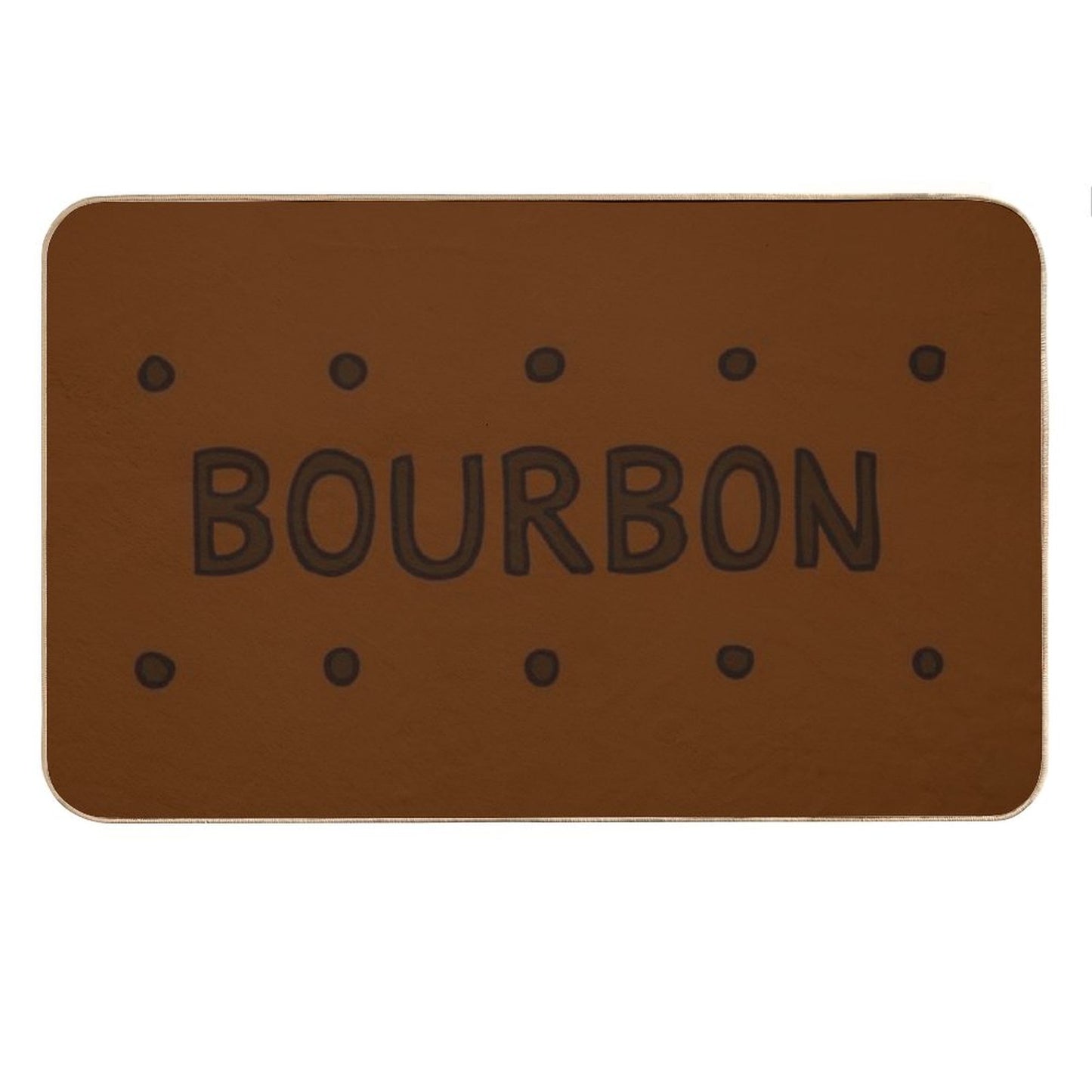 Chocolate Bourbon Biscuit Bath Mat