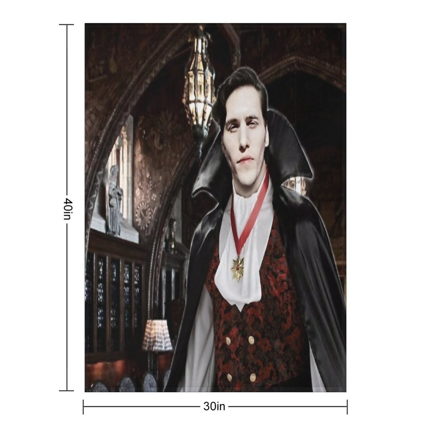 Vampire Jerma Throw Blanket