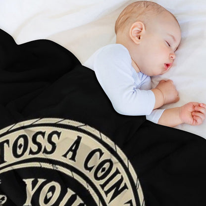 Toss A Coin To Your Witcher Geralt of Rivia Throw Blanket