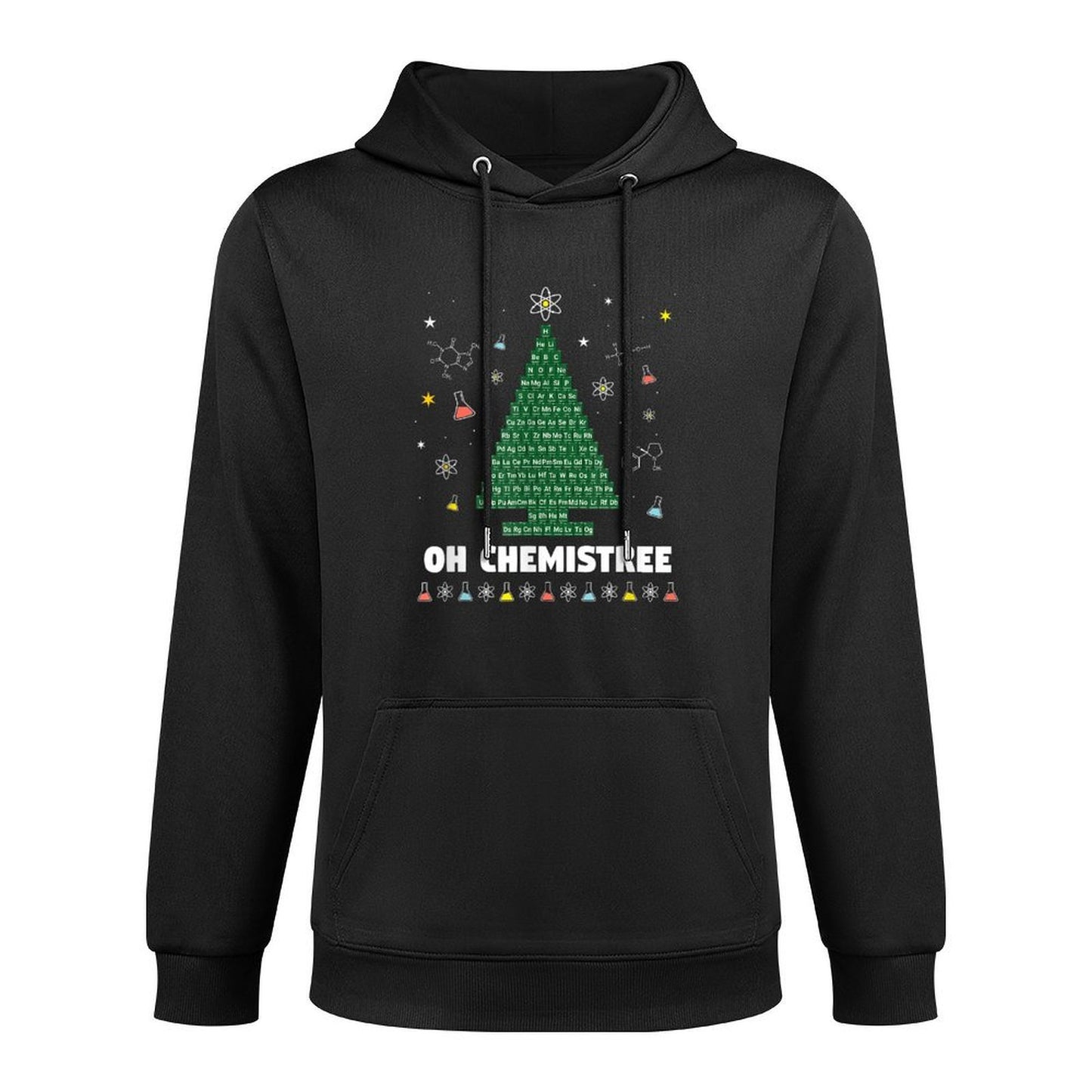 OH CHEMISTREE Periodic Table Chemistry Christmas Tree Durable Construction Hoodie