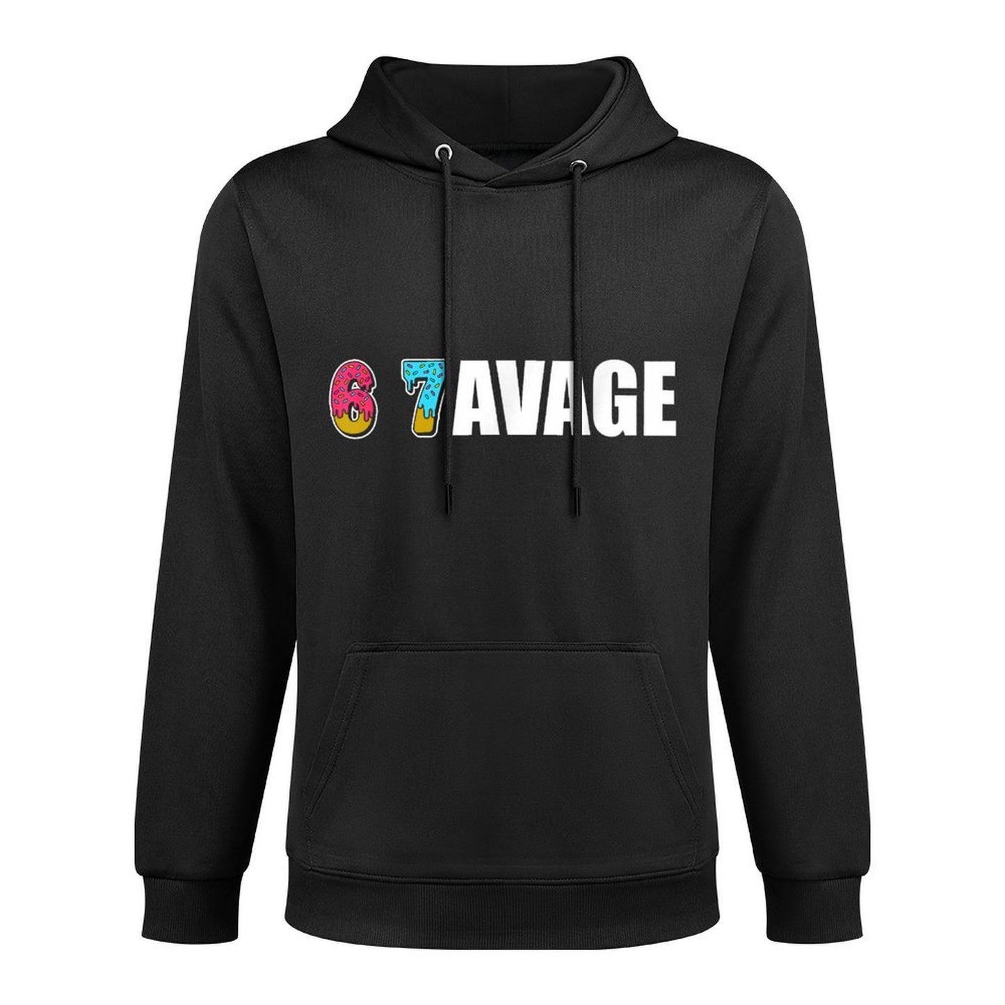 6 7avage Funny Meme Gen Alpha Number 67 Trendy Meme 6 7 Medium-Weight Fabric Hoodie