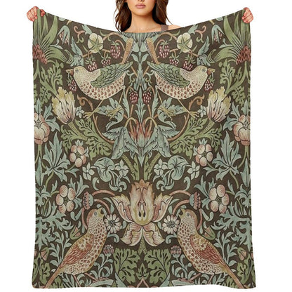 William Morris Birds And Flowers Throw Blanket