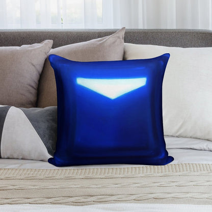 Beat Saber Blue Block Throw Pillow Cover Soft High-Density Material Throw Pillow