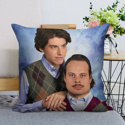 Matthews + Marner Stepbrothers Linen Throw Pillow Cover