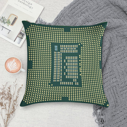 Intel Core CPU Processor Bottom Soft Warmth Comfort Throw Pillow