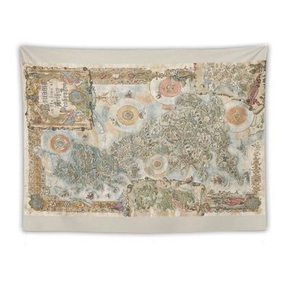 Pendragon 6th Edition Map by Francesca Baerald Tapestry