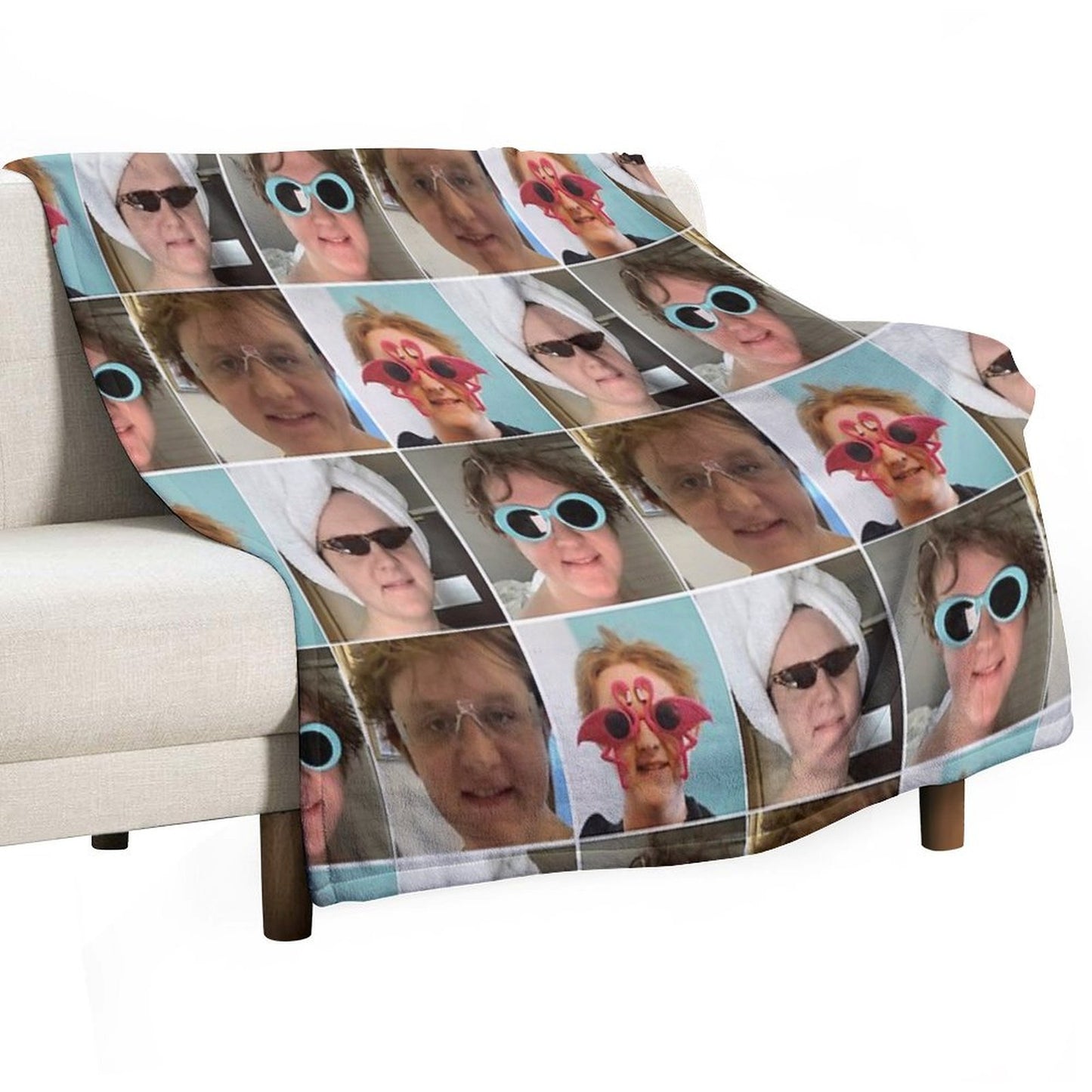 Lewis Capaldi Collage Throw Blanket