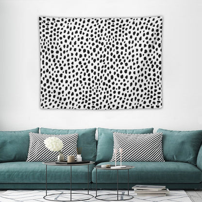 Dalmatian Spots (blackwhite) Tapestry