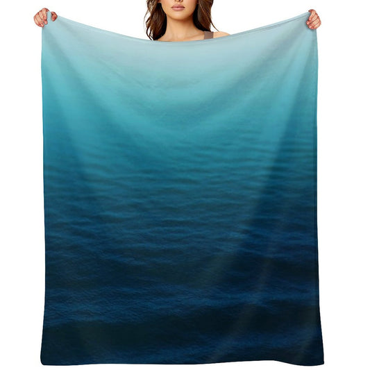 Deep Blue Throw Blanket
