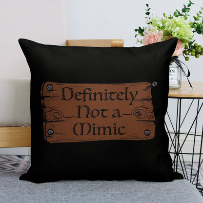 Definitely Not A Mimic Linen Throw Pillow Cover