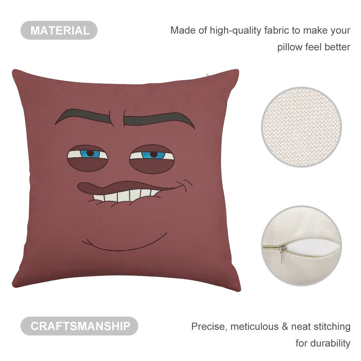 The Sensual Cushion Linen Throw Pillow Cover