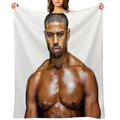 Michael B. Jordan Throw Blanket