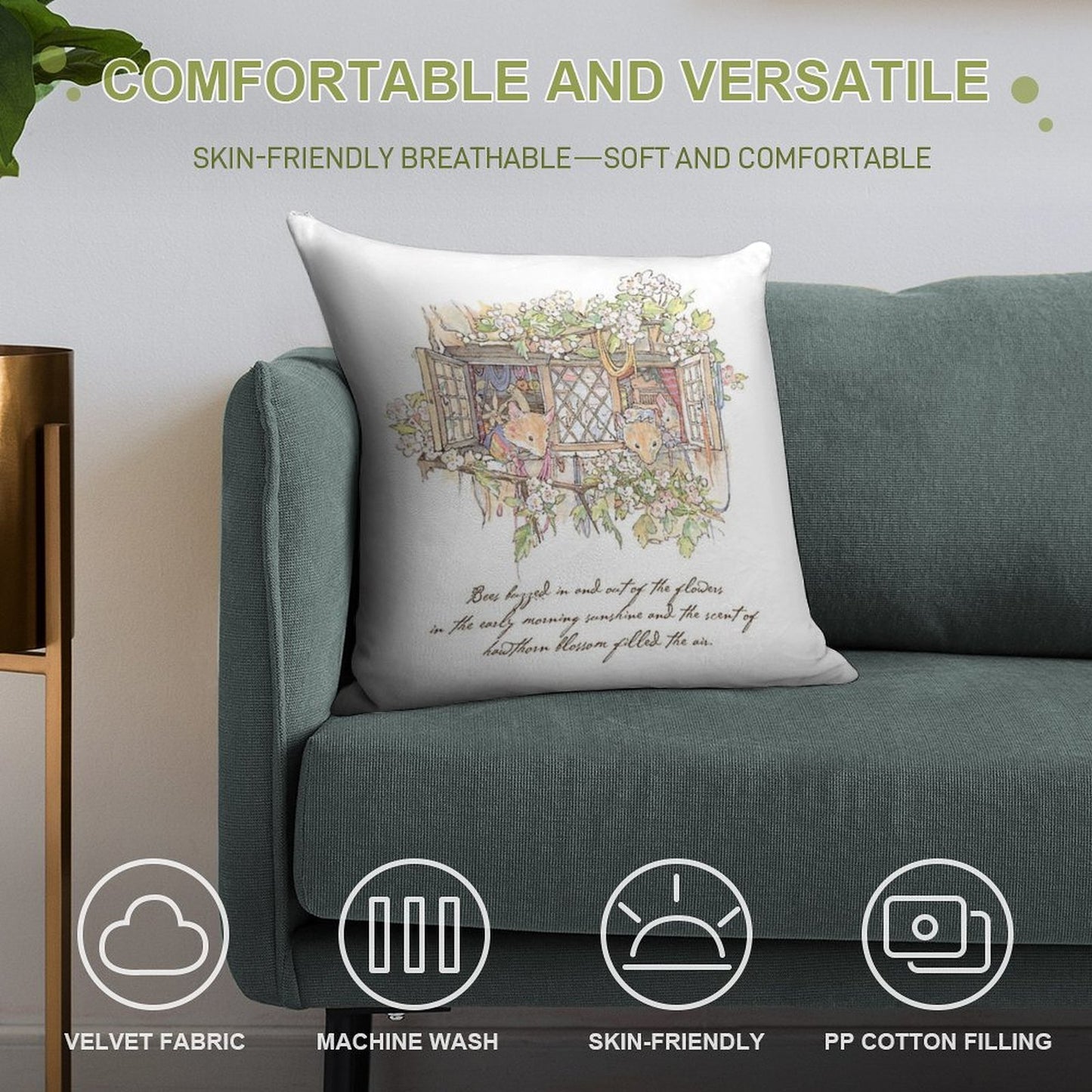 The Weavers Soft Shrink-Resistant Throw Pillow