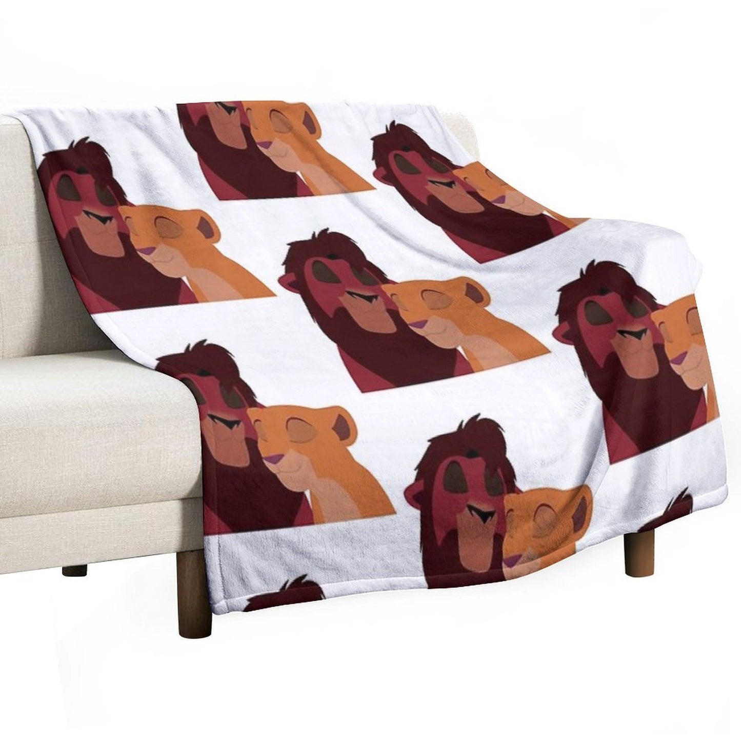 Kovu And Kiara Throw Blanket