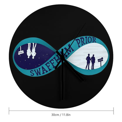 2 Miles to Swaffham Prior Wall Clock